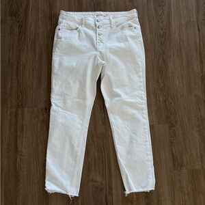 Old Navy High Rise White Jean